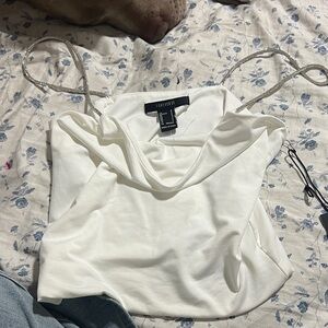 Forever 21 Cream Cowl Neck Camisole